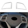 For Hyundai New Tucson 2015 2016 2017 2018 2019 2020 Steering Wheel Button Trim Decorative Cover Stickers Interior Accessories