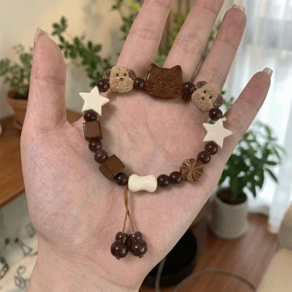 Resin Dog Beaded Bracelet Star Friendship Bracelet Sweet Biscuit Bear Bracelet Friends