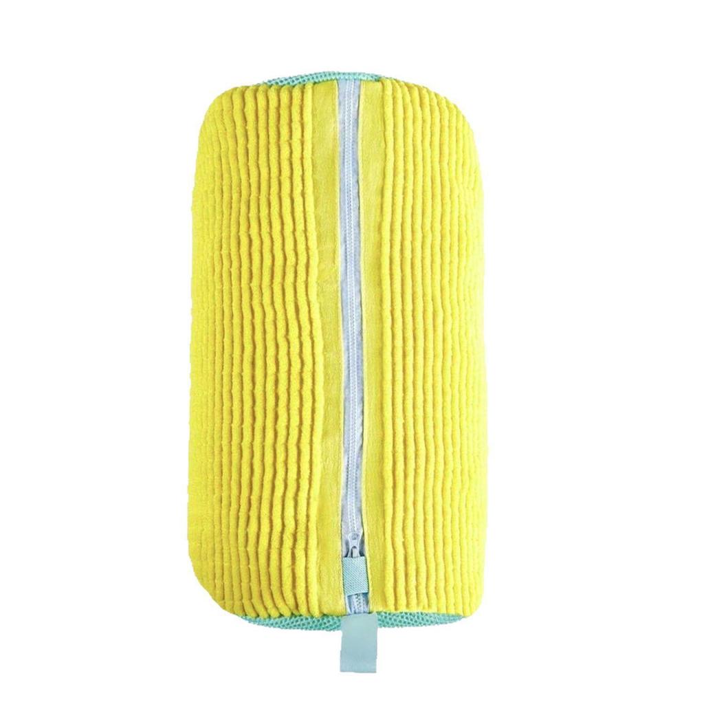 Yellow Shoe Washing Machine Bag Laundry Bag with Zipper Closure Soft Chenille Lining Fluffy Padding Casual Footwear Laundry Bags
