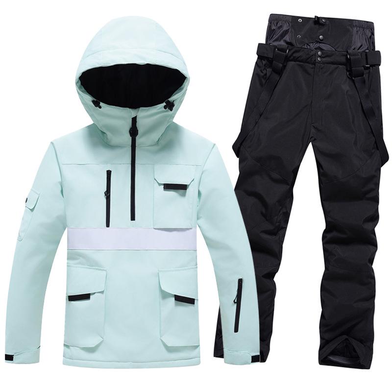 Winter Ski Suit Set: Unisex Windproof & Waterproof Snowboard Outfit for Couples