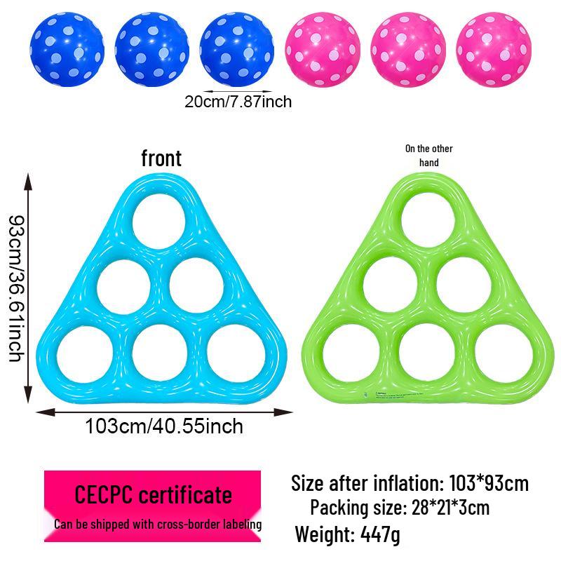 Children’s Interactive PVC Inflatable Water Play Triangle Toy
