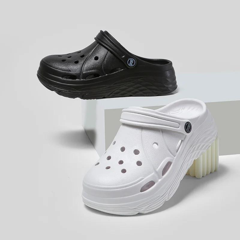 Fashion Women's Fashion Platform Sandals Summer 2025 Hollow Out Eva Sport Clogs Garden Shoes for Women Thick Sole Non Slip Beach Sandals