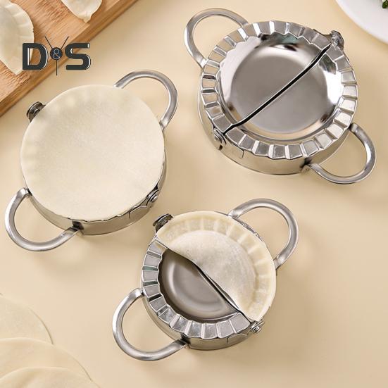 3-in-1-Knödelmaker, Edelstahl, Empanada-Presse, Mini-Kuchenform, multifunktionale Tortilla-Klemme für die Küche