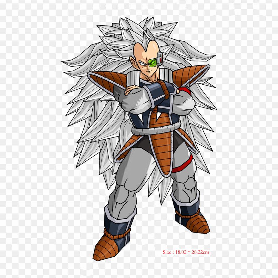 Patches For Clothes Bag Iron On Thermal Stickers Raditz Goku Pattern Washable Heat Transfer