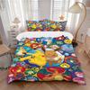3pcs Pikachu Eevee Duvet Cover Set, 1 Duvet Cover + 1/2 Pillowcases (No Insert),Bedroom Decor, Allseason Comfort Yy251021290