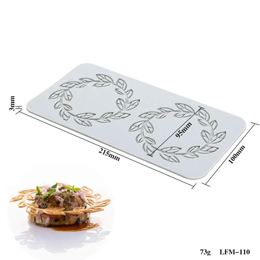 Flower Leaf Patterns Cake Lace Mat Fondant Silicone Mold DIY Craft Baking DecorationCooking Printing Mold Bakeware Cake Tools