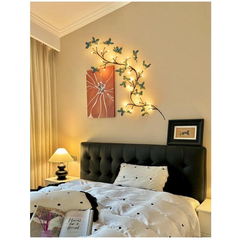 LED Butterfly Vine Light Bending Peach Blossom Cherry Blossom Vine Light Maple Leaf Macaron Rose Flower Light