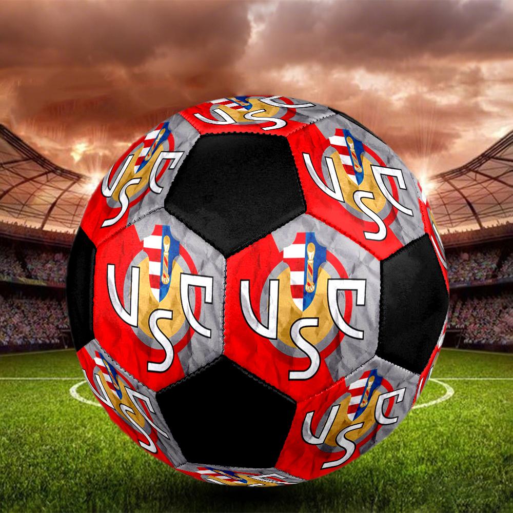 US Cremonese Indoor Soccer Ball Colorful Machine Stitched PVC Size 5 Team Training Competition Ready Durable High-Bounce Cool Sports Gift