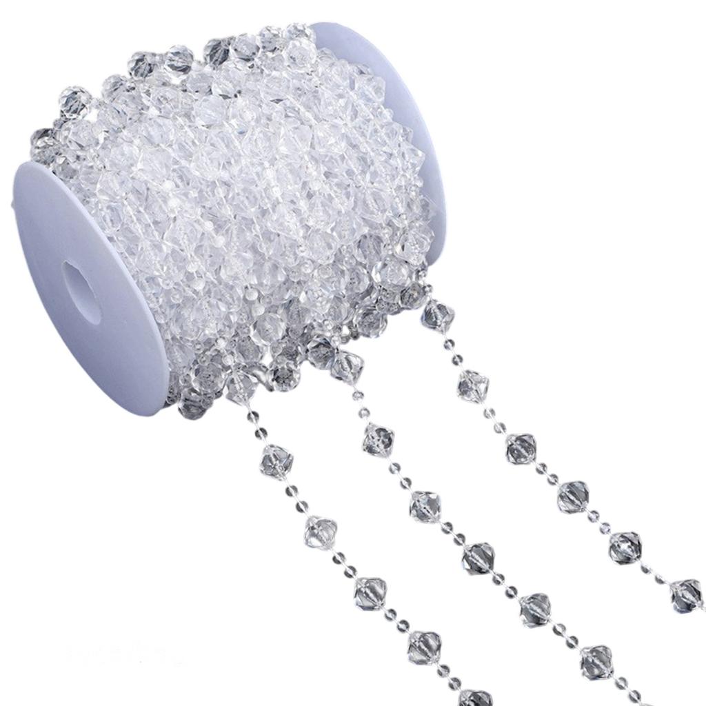 Bead Chain Clear Plastic Craft Bead String Handmade Jewelry Accessories For Art Craft Necklace Bracelets Jewelry Making