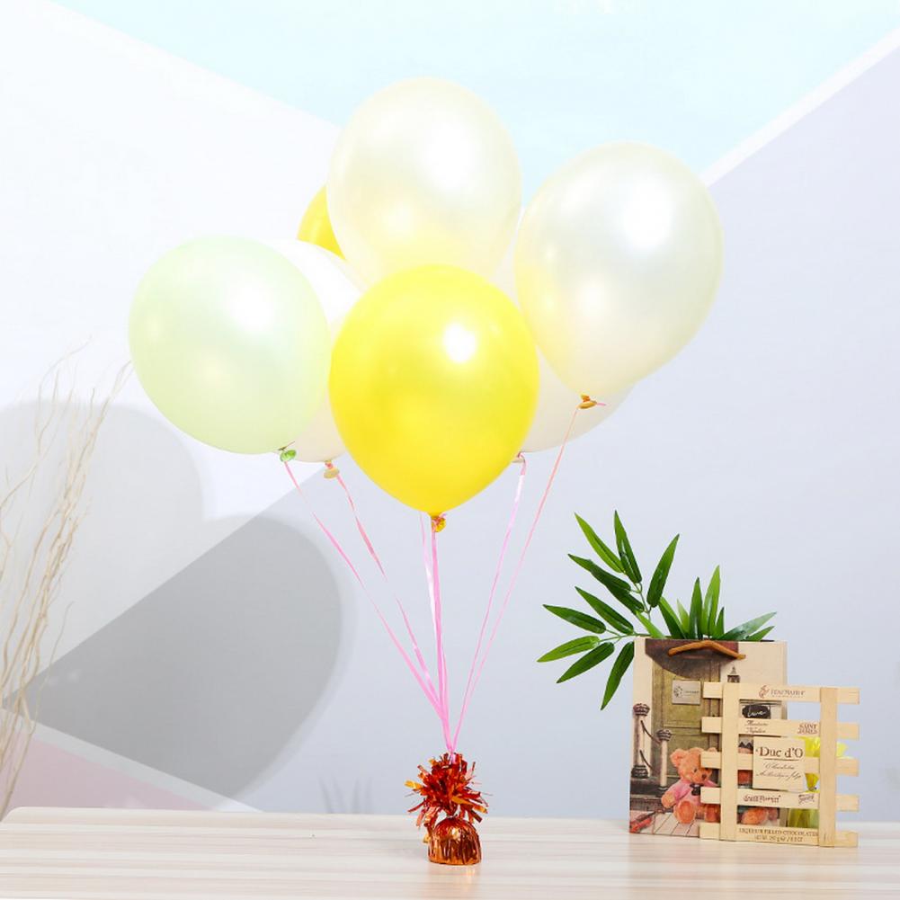 3/6Pcs Balloon Weight Holder Anti-floating Foil Paper-wrapped Long-lasting Balloon Weights Stainless Balloon Fixation Tool
