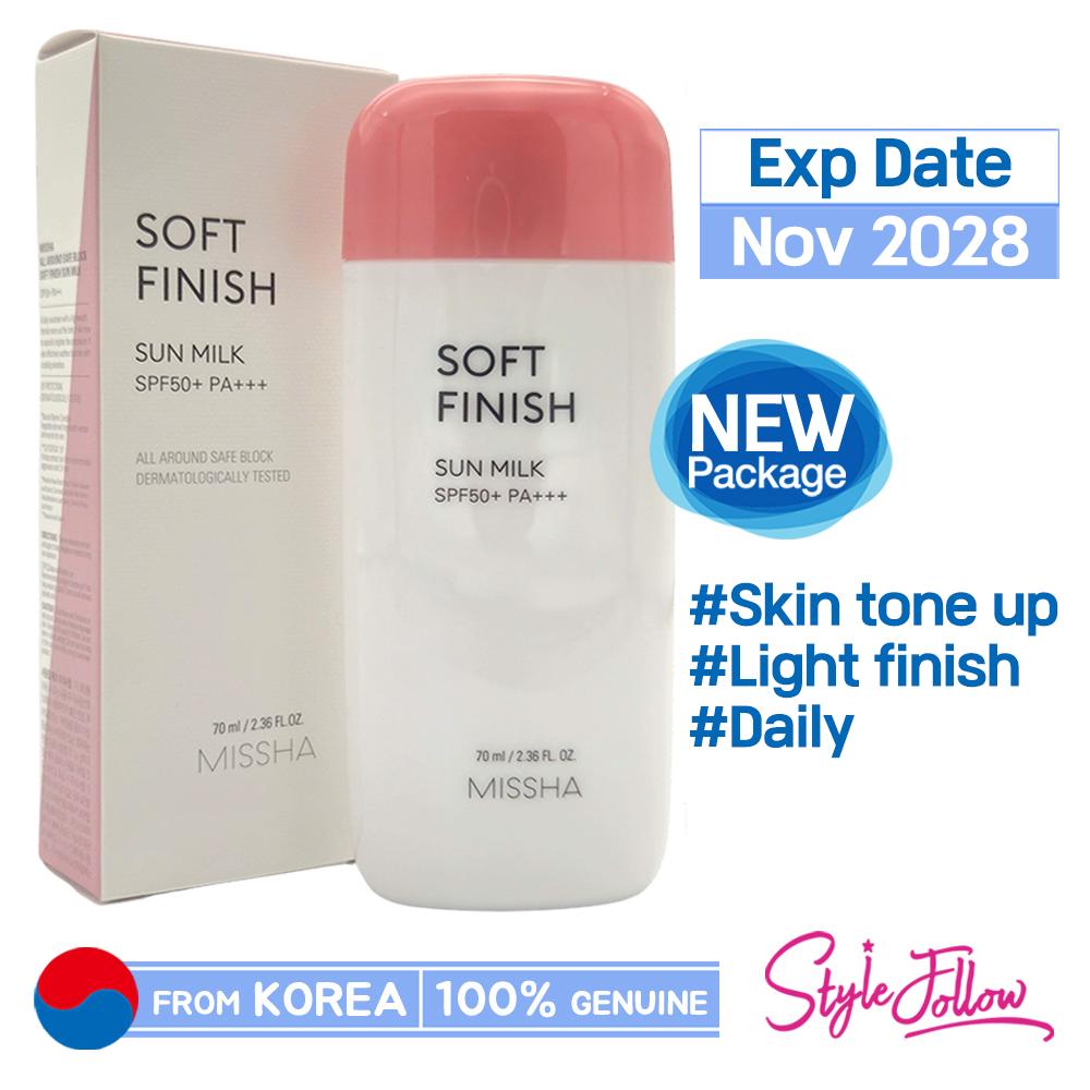 

[MISSHA] Солнцезащитное молочко Allaround Safe Block Soft Finish, 70 мл (SPF50 + / PA +++) 1pc + Sample Gifts