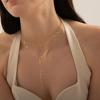 Women'S Sexy Simple Clavicle Necklace Gold Double Layered Temperament Necklace