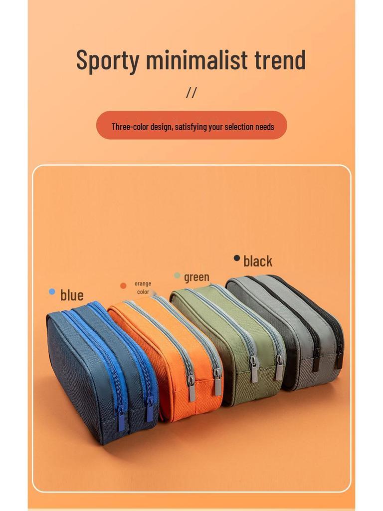 Camouflage Double-Layer Pencil Case for Junior High Students