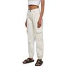 Pantalon cargo femme - Urban Classics - Organic Stretch Denim - Blanc cassé - Taille haute - Respirant