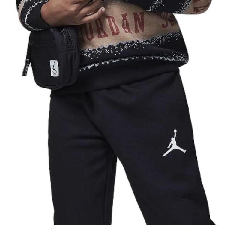 (GS) Air Jordan MJ Holiday Fleece Crew Set 'Multicolor Black' Kids' FV6162-010