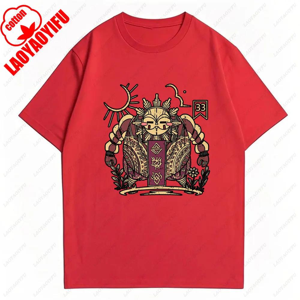 Clair Obscur Expedition 33 Graphic Tee 2025 Summer Trendy Cotton Short Sleeve Women TShirt Gaming Retro Design Casual Tops