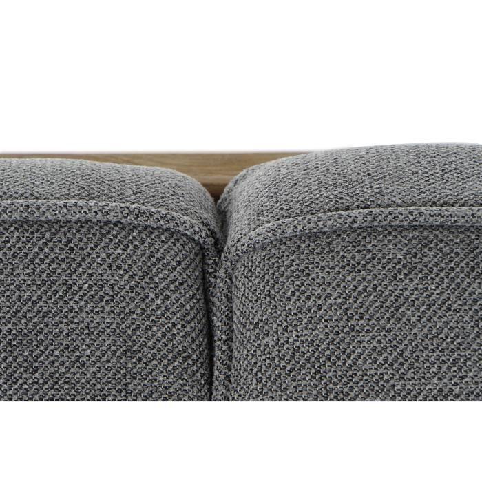 Sofa - Wood - Grey - 3 Seats - Recycled Wood - Reversible - Fixed