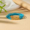 6 Stück/Set Bohemian Gestapeltes Perlenarmband Set Mehrfarbig Reiskorn Urlaubsstil Handketten Schmuck Kleines Geschenk Goldener Platz
