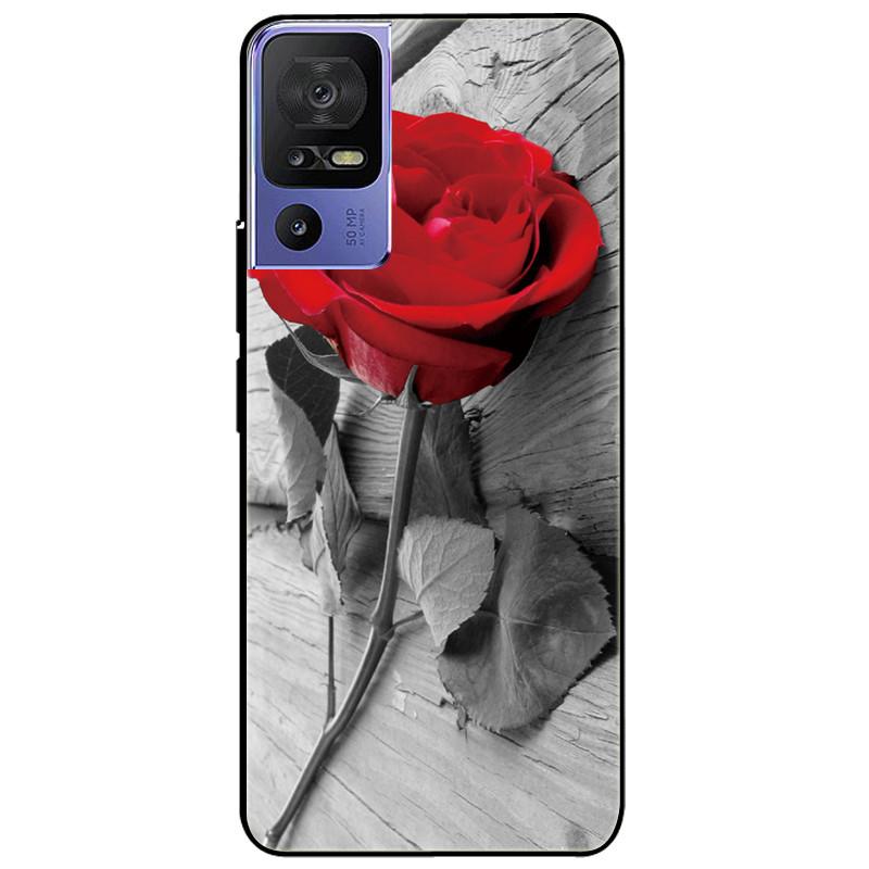 For TCL 40 SE Case 2023 Soft Silicone Protective Black Tiger Lion Funda Coque for TCL 40SE Covers TPU Bumper for TCL40se Paras