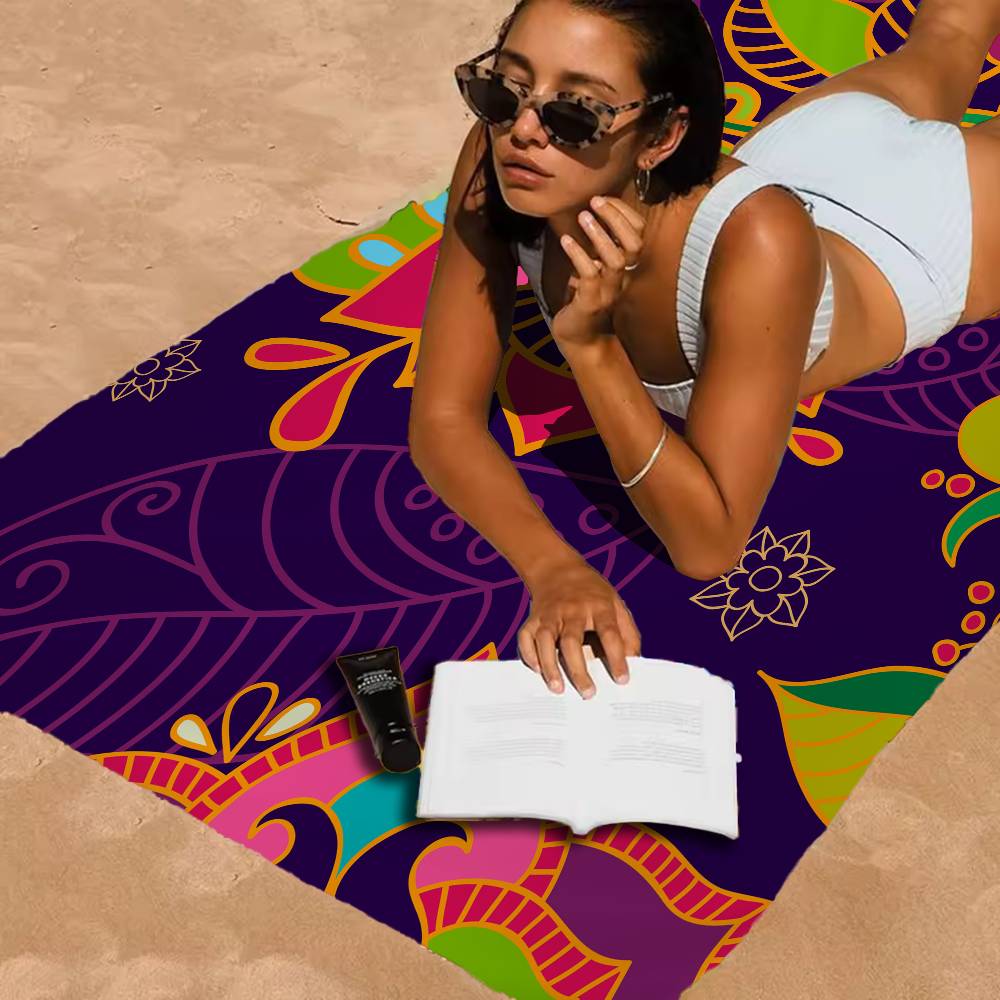 Paisley Print Beach Towel For Kids Personalized Bath Towel Pool Towel Vacation Gift Picnic Towel Party Gift