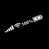 WiFi Signal Strength Car Sticker Universal Car Sticker Battery Indicator Decals Upgrades for  & Loving Drivers