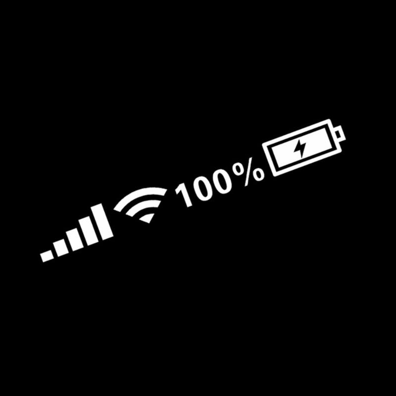 WiFi Signal Strength Car Sticker Universal Car Sticker Battery Indicator Decals Upgrades for  & Loving Drivers