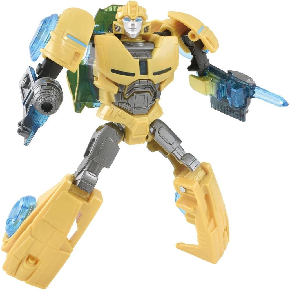 Transformers ONE Energon Glow Bumblebee Action Figure with Light-Up Features and Articulated Joints
