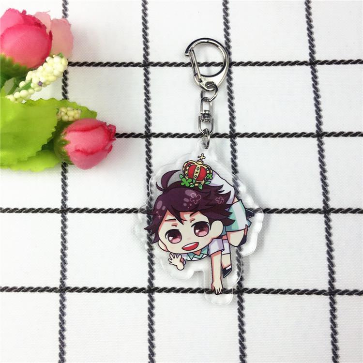Haikyuu!! Double-Sided Keychain Pendant: Hinata, Kageyama, Kenma