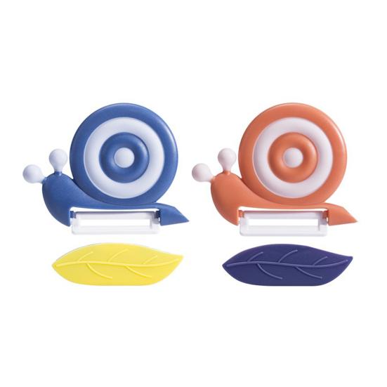 2 stk Keramisk skreller Sneglepotetskreller med sklisikkert håndtak Frukt- og grønnsaksskreller for barn, voksne, kjøkkenverktøy