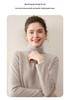 Lekasha Kaszmirowy Sweter Dzianinowy z Wysokim Dekoltem, Jednokolorowy, z Długim Rękawem, dla Kobiet (Jesień zima)