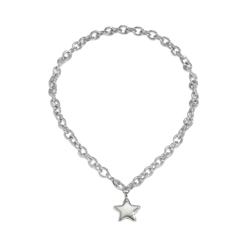 

Stainless Steel Star Pendant Clavicle Chain Elegant Everyday Collarbone Chain Jewelry Gift For Women