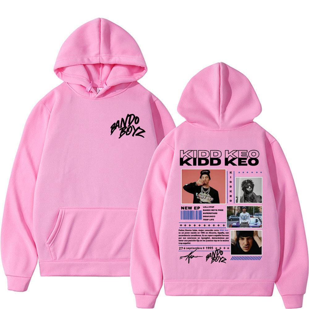Rapper Kidd Keo Bando Boyz Tour Merch Sweatshirt Herren Damen Harajuku Hip Hop Punk Street Hoodies Lässiger Komfort Übergroßer Hoody