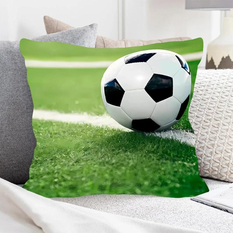 

Funda de almohada cuadrada de alta calidad para decoración del hogar, cobeina, estilo de fútbol 12x12Inch