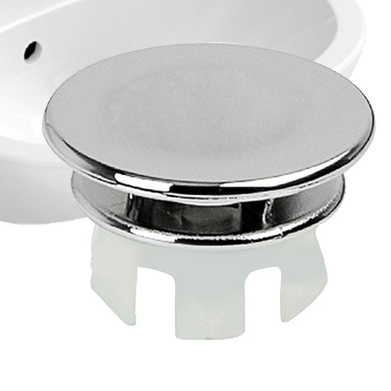 Bathroom Sink Overflow Trim Ring Overflow Cover Rings Hole Insert 22-24mm Sturdy Double Layer Overflow Cover Insert In Hole