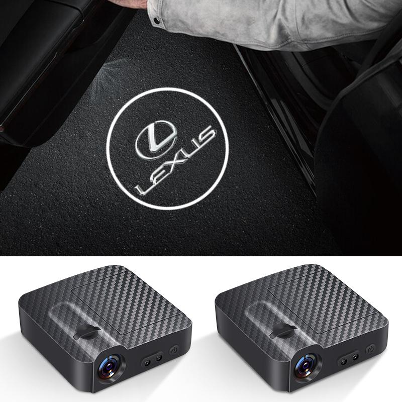 1/2pcs LED Car Door Welcome Logo Light Projector Lamp For Lexus FSPORT LBX NX RX 350h 450h ES UX 300e GS GX IS LS LX CT