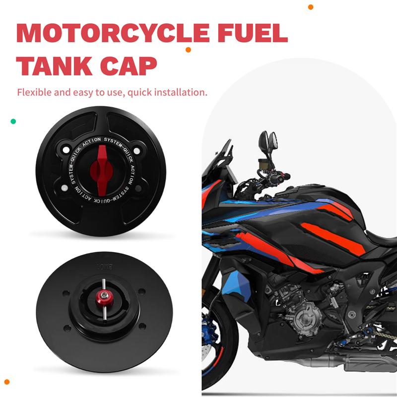 A33K-For BMW S1000RR M1000RR S1000R M1000R Motorcycle Fuel Tank Cap Keyless Quick-Release Cover