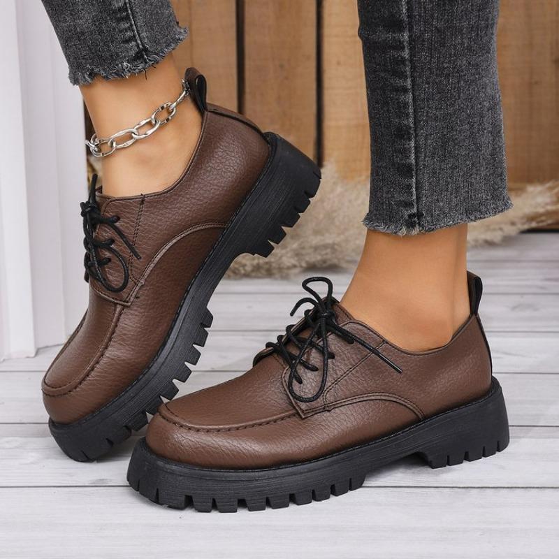 Fashion French Loafers Women's Slip-on 2025 Spring and Autumn New British Small Leather Shoes Soft Leather Soft Sole Work Flat Shoes