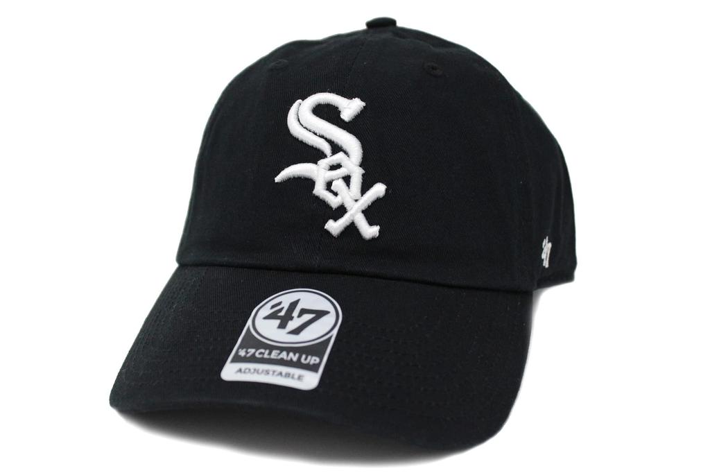 47 Brand 47 Clean Up Chicago White Sox Black Cap,
