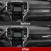 For Dodge RAM 1500 2500 3500 2019-2026 Car Center Console Dashboard Panel Cover Carbon Fiber Interior Sticker ABS Accessories