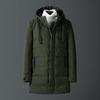 New Winter Hooded Thickened Cotton Coat for Men's Mid-length Versatile Cotton Coat Korean Style Trendy Men's Clothing