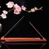 2pcs Wood Incenses Holder With Adjustment Angles Aromatherapies Incenses Holder Great for Office or Home Decoration