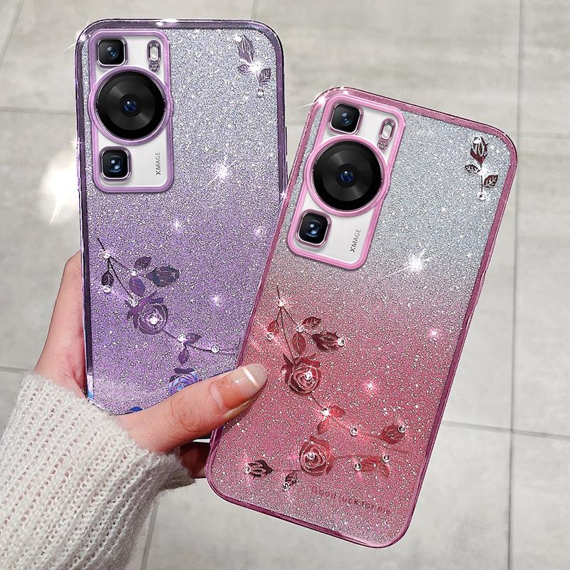 SoCoupel Für Huawei P30 P50 P40 P60 P70 Pro Lite Honor 70 90 Magic 5 Nova 9 8 Mate 40 50 60 Glitzer Strass Hülle