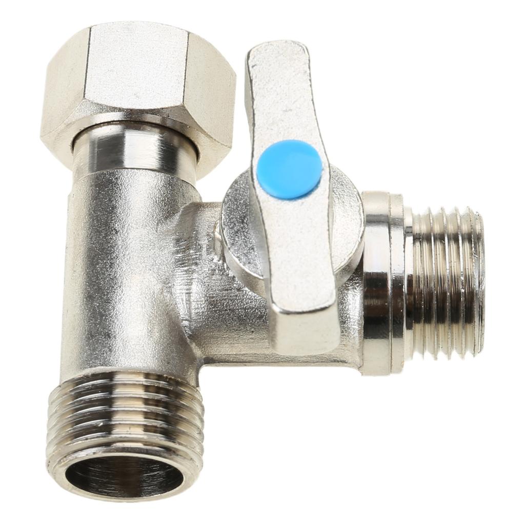 Tee Stop Valves Feed Water Adapter 1/2 X 1/2 X 1/2 Inch Compression Tee Valve Tee Fitting Tee Connector Adapter Enduring