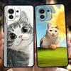 Coque de téléphone pour Xiaomi Poco F7 F6 F5 F4 F3 X7 X6 X5 X4 X3 NFC M4 C51 C55 GT Pro 5G TPU Souple Fundas Chat Dessiné Capas Coque