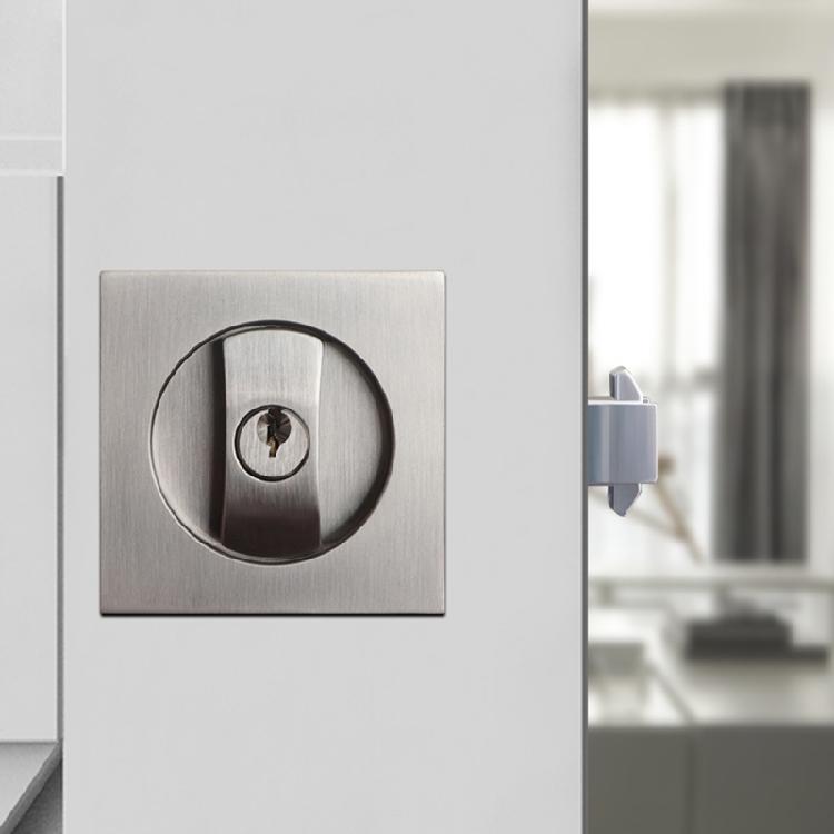 Invisible Recessed Door Lock for Sliding-Door Stainless Steel Privacy Door-Latch