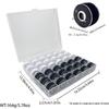 Multi-Specification Household Bobbin Set: Colored Transparent and Metal Bobbins with Thread
