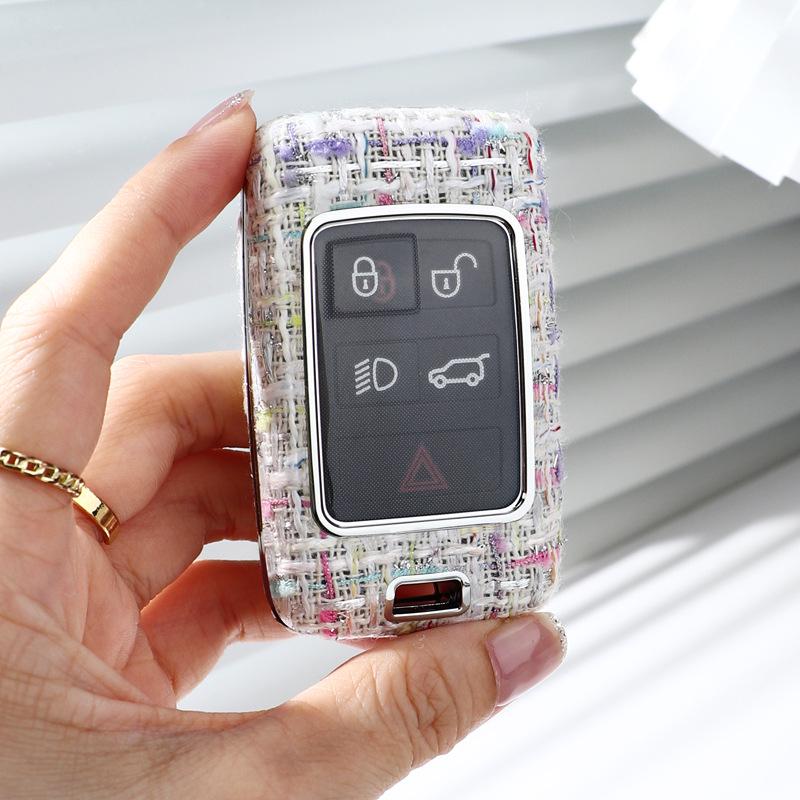 

Land Rover & Jaguar Key Cover: Fits Range Rover, Discovery Sport, Freelander, Evoque, Defender, Velar - Protective Shell белый