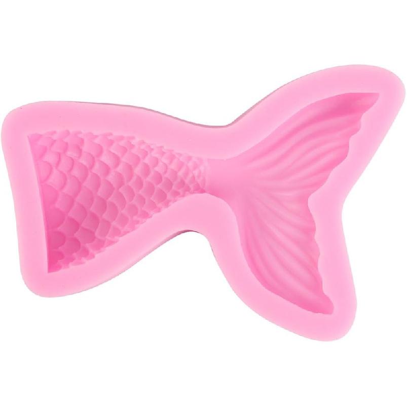 Silicone Mermaid Tail Mold Baking Cake Decoration Jelly Sugar Craft Chocolate Fondant Gumpaste Pastry Clay Candy Making Ice Cube Tray Fimo Soap Molds