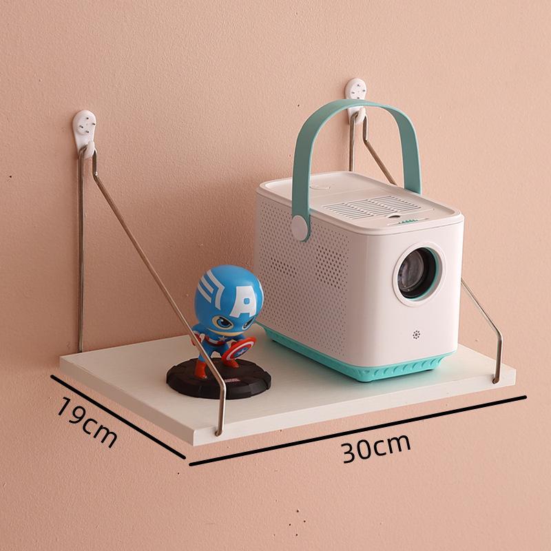 

No-Drill Wall-Mounted Projector Shelf for Bedroom and Living Room Storage