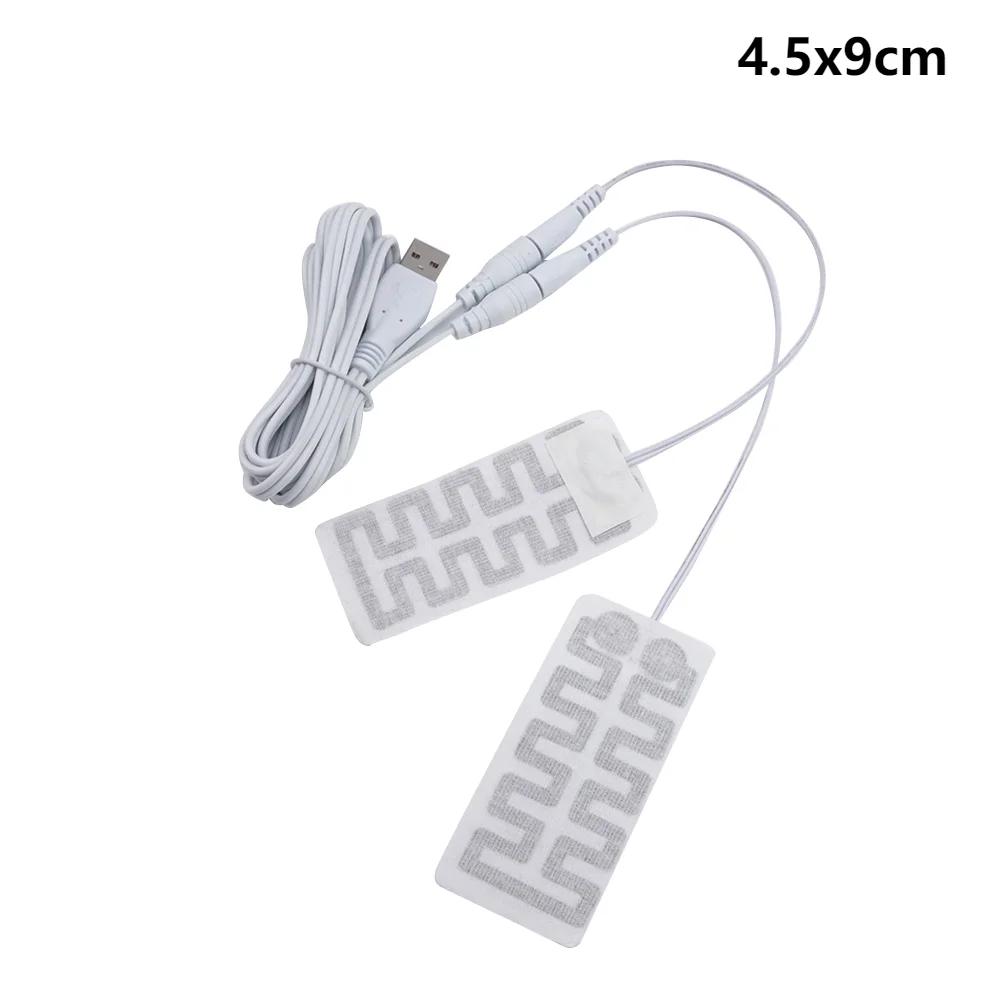 Practical USB Heated Gloves Pad Winter Warm Five-Finger Gloves Heating Pad Electric Heating Film Mitten Heating Sheet